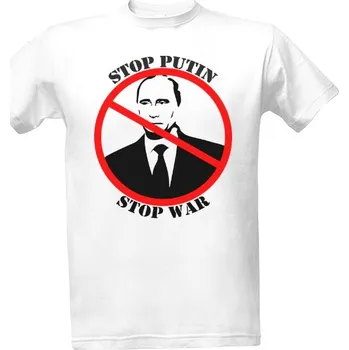 Tričko s potiskem Stop Putin - Stop War pánské