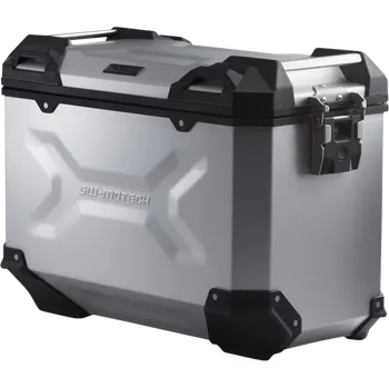 Zavazadlo na motocykl Boční motocyklový hliníkový kufr SW-MOTECH TRAX ADV SIDE CASES obsah 45 litrů, barva stříbrná, montážní pozice pravá, 1 kus (velikost: 49,0 x 28,0 x 37,0 cm)