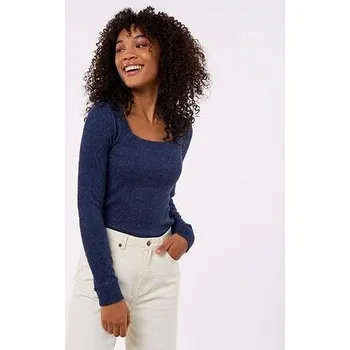 Pánské tričko Tričko Rip Curl COSY LS SQUARE COLLAR Navy Marle velikost L