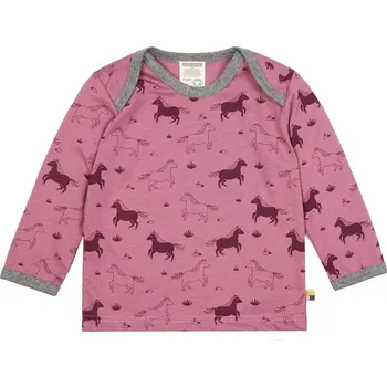 Dětské triko s dlouhým rukávem Koně Grape loud + proud Velikost: 98/104