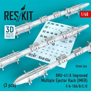 Plastikový model Reskit 1/48 BRU-41/A Improved Multiple Eject.Rack (IMER)