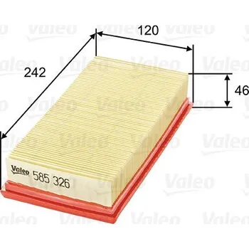 DANAPO Vzduchový filtr VALEO 585326