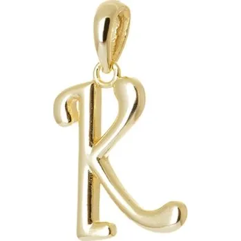 Přívěsek Stříbrný přívěšek písmeno K bez zirkonů STRZ0866F