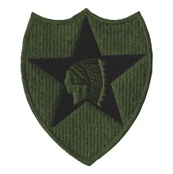 Nášivka NAVYS Nášivka Indián 2nd. Infantry Division velká bojová polní E-6