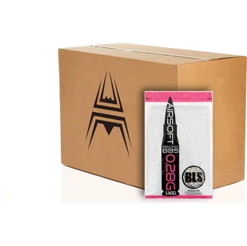 Airsoftová kulička BLS 20x BLS airsoftové kuličky PRECISION 0,28g, 3500 BBs (krabice) - Bílá