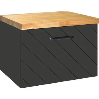 Olsen-Spa Besco Floo Koupelnová skříňka s deskou pod umyvadlo 80cm černá matná