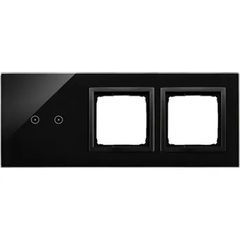 Elektrická zásuvka SIMON DSTR3200/75 Moduly s dotykovým panelem 3 lávová/černá matná