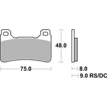 Brzda pro motocykl Brzdové destičky MR3 přední HONDA CB 1000 RA rok 08-16
