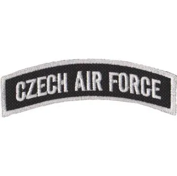 Nášivka NAVYS Nášivka Czech Air Force černobílá - oblouk A-53