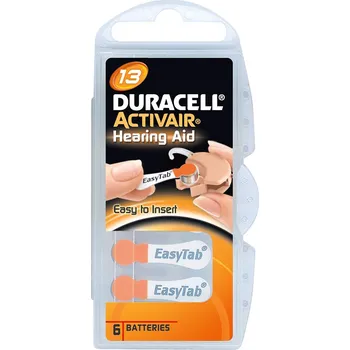 Článková baterie Duracell DA13 PR48 baterie do naslouchadel 6 ks