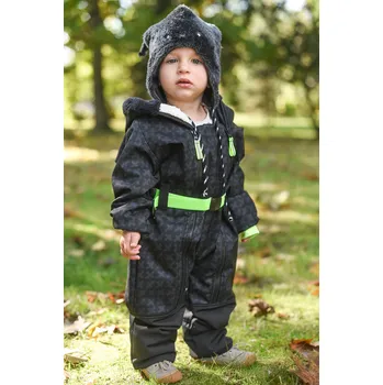 Chlapecká zimní kombinéza černá softshellová kombinéza