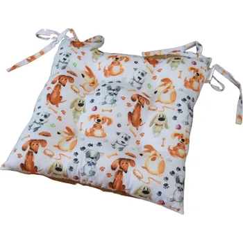 Podsedák Šatoli.cz Podsedák na židli do školy Pejsci na bílém podkladu