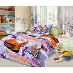 Smolka bavlna povlečení Auta fialová 140x200 70x90