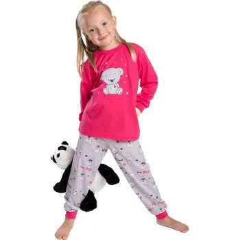 Dívčí pyžamo BettyMode Pyžamo Betty Mode - holka/kluk, různé vzory Velikost: 86, Vzor: Méďa šedý