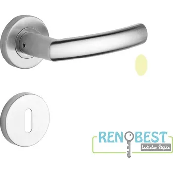 Dveřní kování ROSTEX Dveřní kování CORNO s čepy Provedení: pro vložku - PZ, Povrchová úprava: nerez mat