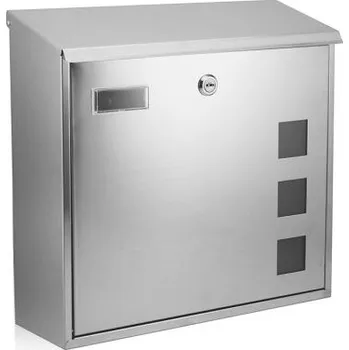 Poštovní schránka Pošt.schránka BK703 nerez + sklo + zad.v