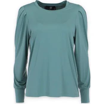 Dámská halenka Halenka stojáček MOOIJ PL1001 Itálie barva: zelená-mint, velikost: S