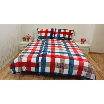 Povlečení Mikroplyšové povlečení Chalupa 200x140cm+90x70cm TiaHome