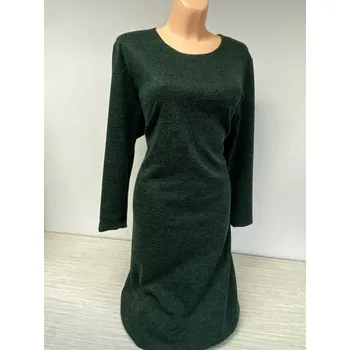 Dámské šaty úpletové šaty, Barva Tmavě modrá, Velikost XL46, Materiál 89%Akryl 10%Pe 1% lycra