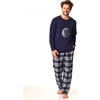 Pánské pyžamo Pyžamo Key dlouhé MNS 863 Velikost: 3XL, Vzor: 863