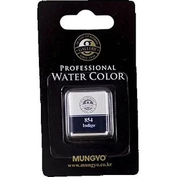 Vodová barva Akvarelová barva v půlpánvičce Mungyo - 854 Indigo