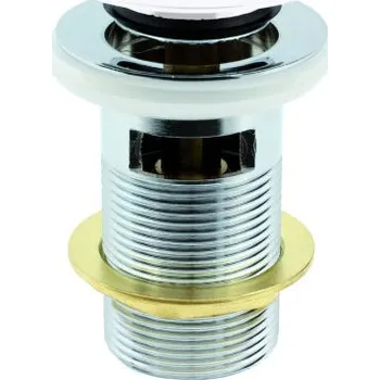 Sifon Hydroland Umyvadlová výpusť kruhová s přepadem HYD K.KKD.BI Click-Clack kulatý - keramika, bílý