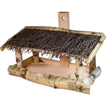 Krmivo pro ptáka Krmítko pro ptactvo 33 x 16 x 22 cm, na zeď, bříza
