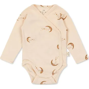 Kojenecký body Konges Slojd Konges Sløjd Zavinovací body Moon Blush Velikost: 0-1 měsíc Konges Sløjd Classic Long Sleeve Newborn Body