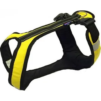 Postroj pro psa Postroj SHORT žluto-černý varianta MINI I.