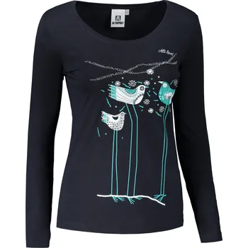 Dámské tričko Dámské triko s dlouhým rukávem ALTISPORT CARRYOVER ALW043169 NÁMOŘNÍ MODRÁ/MODRÁ L