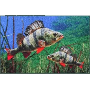 Rohožka okoun 3D 60x40cm