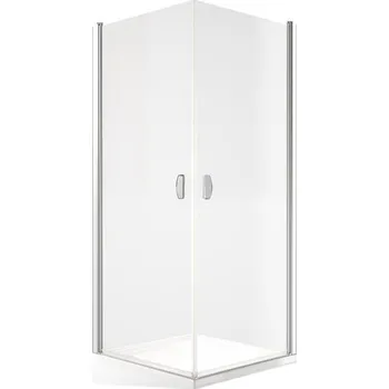 Roltechnik Outlet Bezbariérový sprchový kout DCO1+DCO1 - 2x otevírací dveře - bez vaničky Varianta: šířka levé části: 80 cm, šířka pravé části: 100 cm - (DCO1-L80-P100), Barva profilů a typ výplně: profily: brillant, výplň: transparent