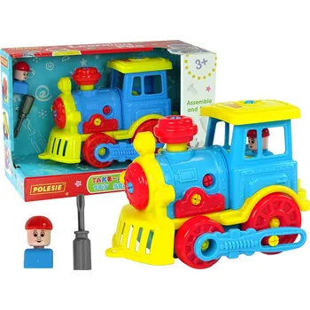 Hračka pro nejmenší Polesie Stavebnice lokomotiva pro nejmenší