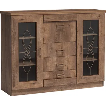 Obývací stěna Komoda, dub lefkas, TEDY TYP T14