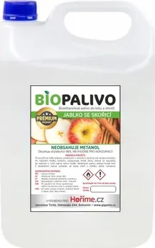 Biolíh Prémium palivo do biokrbu 5 l jablko/skořice