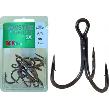 Rybářský háček ICE FISH Trojháček Stinger BN Velikost: 1/0