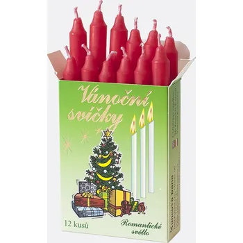 Svíčka Svíčky vánoční a lampionové - červené