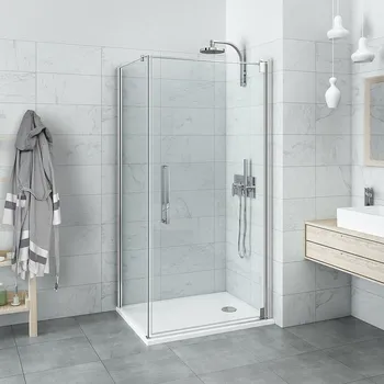 Roth Čtvercový nebo obdélníkový sprchový kout HI PI2+HI FXP - bez vaničky Varianta: šířka dveří: 90 cm, šířka pevné stěny: 100 cm, orientace: Uni - (HI PI2/900_HI FXP/1000), Barva profilů a typ výplně: profily: brillant, výplň: transparent