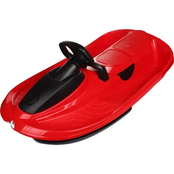 Boby Řiditelný bob Stratos - červená (Boby s volantem Stratos s brzdou)