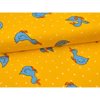 Mirtex Látka HAFLE 120/212200-4-1 Modrá kachna šíře 142cm