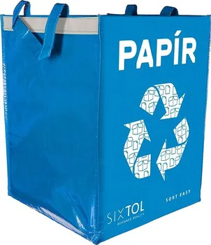 Odpadkový koš Sixtol Sort Easy Paper 1x 36 l taška na tříděný odpad modrá