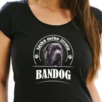 Dámská móda STRIKER Dámské tričko Bandog Barva: Černá, Velikost: XS