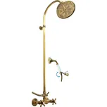 Slezák - RAV Sprchový komplet se směšovací baterií MORAVA RETRO - MK181.x/3SM, Stará mosaz (Bronz) Barva: Stará mosaz, Rozteč připojení (mm): 150