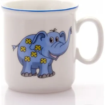 Hrnek 160ml DĚTSKÝ-SLONÍK modrý, čes.porcelán