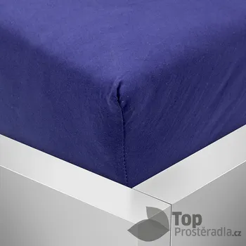 Prostěradlo Jersey prostěradlo 160x200 Premium - Modrá