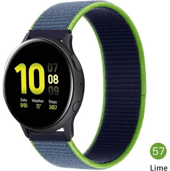 Příslušenství k chytrým hodinkám Nylonový Pásek Na Hodinky 20 Mm - Řemínek Varianta: Lime 57