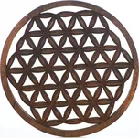 Dřevěný nástěnný květ života barvený ø 30 cm