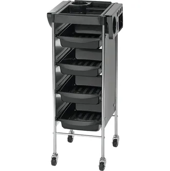 Sibel Passy manipulační kadeřnický vozík černý