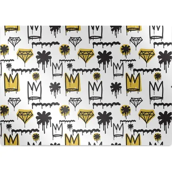 Podložka pod nábytek Podložka pod kolečkovou židli graffiti koruna