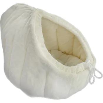 Pelíšek pro kočku Rajen plyšová kukaň pro kočky 40x40cm, vzor K-09